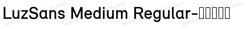 LuzSans Medium Regular字体转换